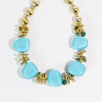 Radiant Loop Turquoise Necklace