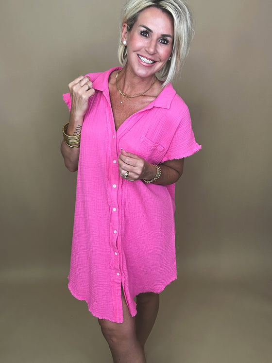 Spring Break Gauze Coverup