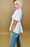 Keeping Secrets Puff Sleeve top