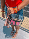 Tie Breaker Cross Body Clear Bag