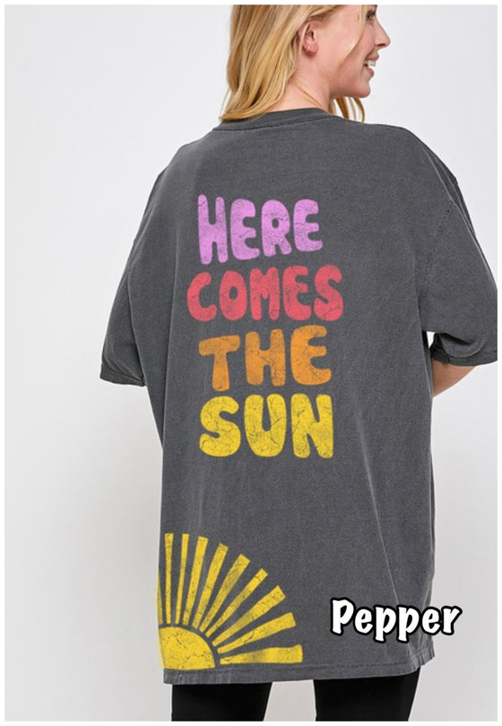 Here comes The sun Oversized Tee