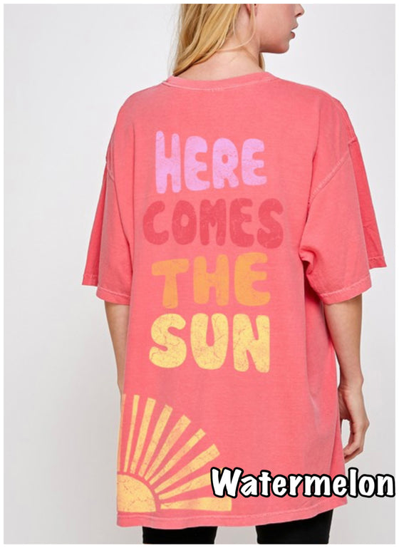 Here comes The sun Oversized Tee