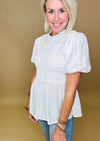 Keeping Secrets Puff Sleeve top