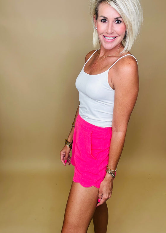 Summer Scallop Shorts