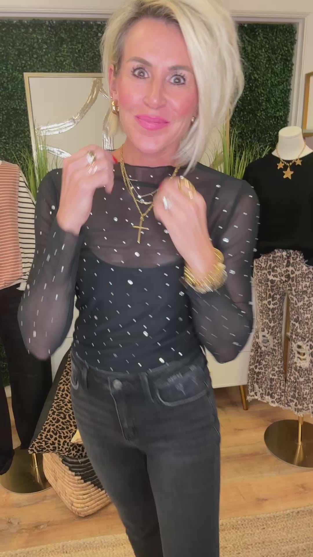 Rita mesh top