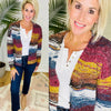 MERLOT IN THE MOUNTAINS BOXY CARDIGAN