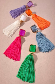  COLORFUL TASSEL EARRINGS