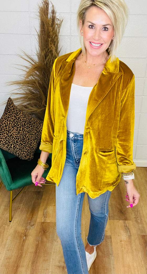 THE NYX VELVET BLAZER/ AVAILABLE IN 4 COLORS