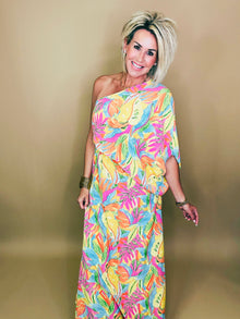  Coastal Vacay Tropical Dress