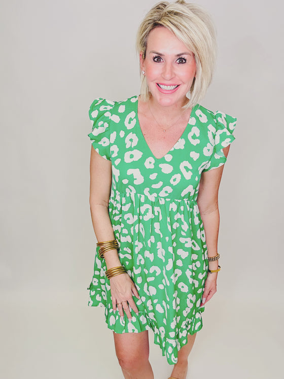 CHASING SUNSHINE LEOPARD DRESS