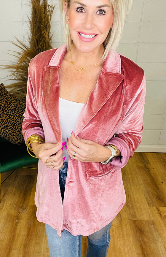 THE NYX VELVET BLAZER/ AVAILABLE IN 4 COLORS