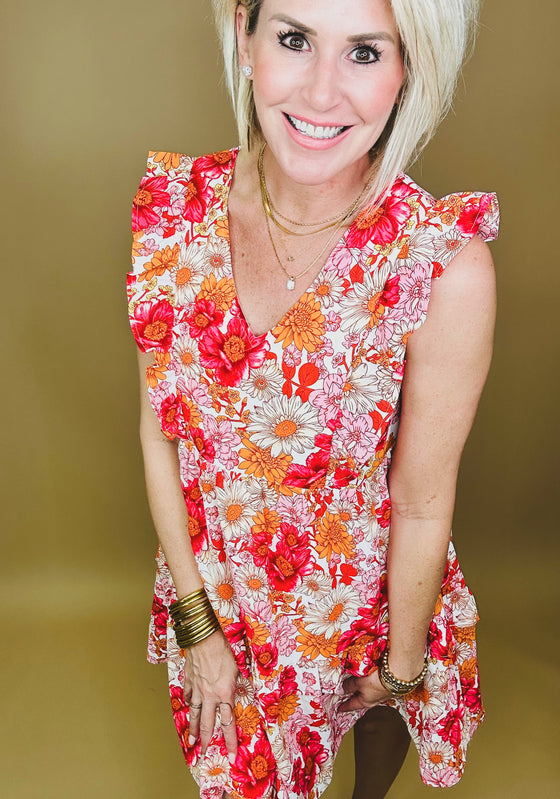 Coastal Kisses Floral Dress