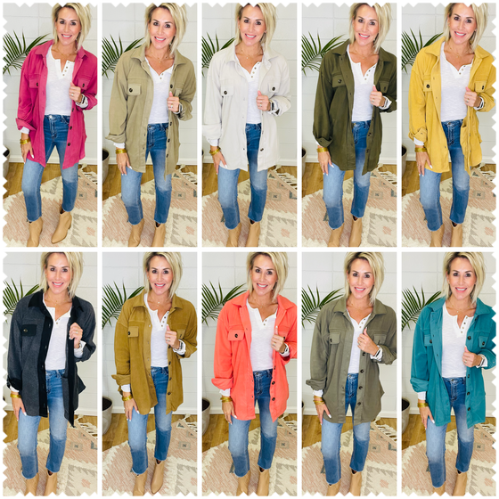 LAYERING IN LOVE JACKET/ AVAILABLE IN 10 COLORS