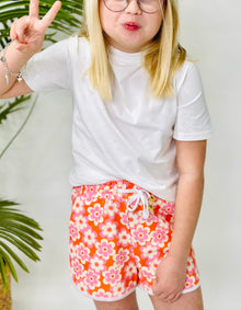  YOUTH FAR OUT FLORAL EVERYDAY DRAWSTRING SHORTS