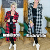 LONG ROAD HOME PLAID TOP/ AVAILABLE IN 3 COLORS