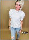 Bella Solid Puff Top