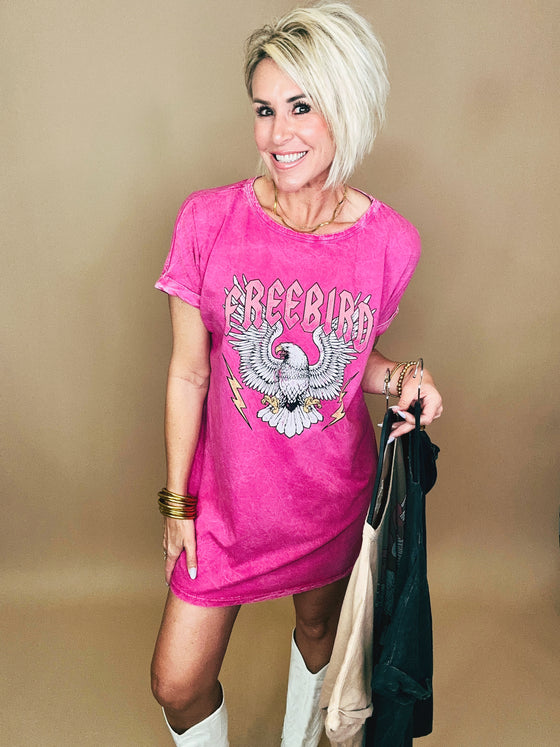 Free Bird Tee Dress