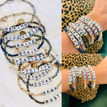  POSITIVE WORD BRACELETS/ AVAILABLE IN 7 STYLES