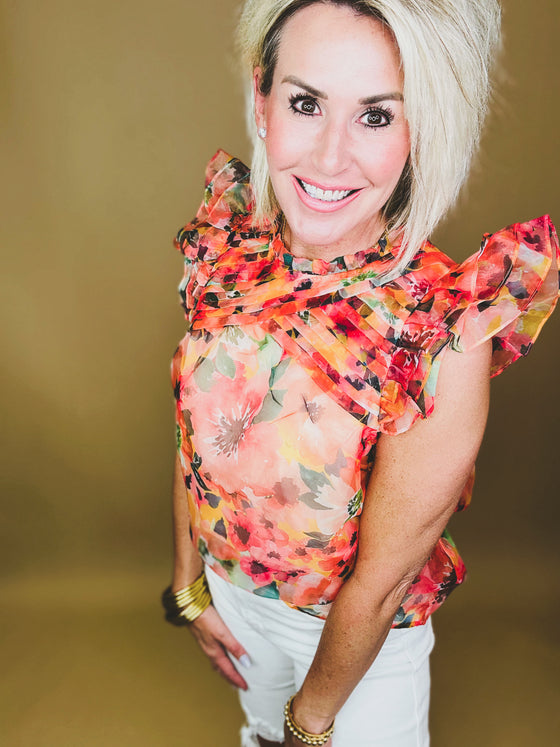 The Kensley Floral Top