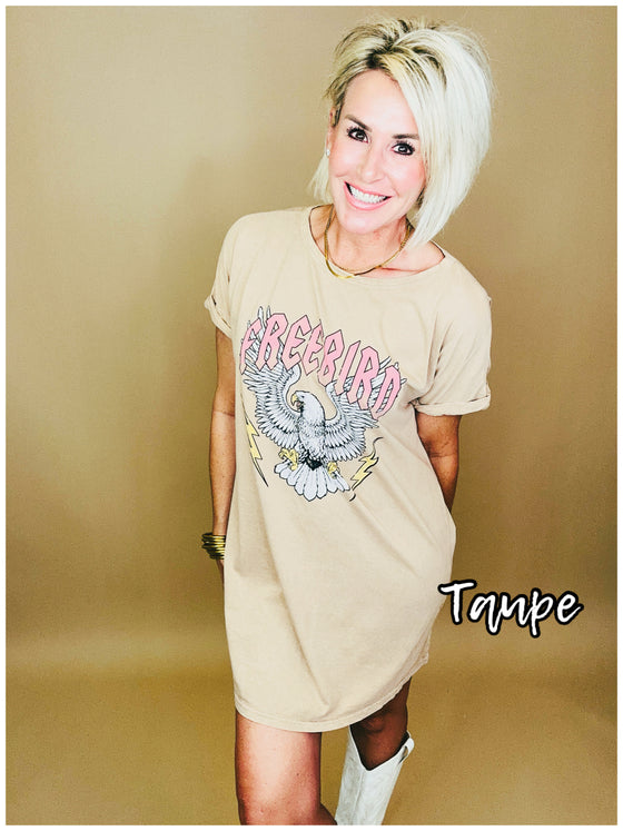 Free Bird Tee Dress