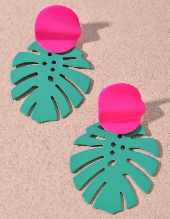 COLORFUL METAL EARRINGS