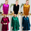 VELVET ON THE VINE DRESS/ AVAILABLE IN 6 COLORS