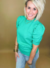 Bella Solid Puff Top