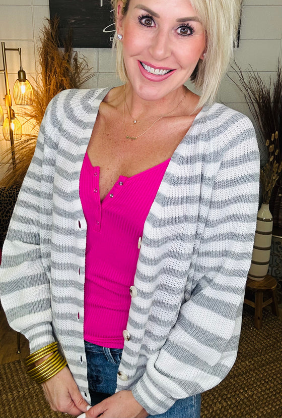 THE GENNY BUTTON CARDIGAN