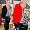 THE LANEY LEOPARD TOP/ AVAILABLE IN 2 COLORS