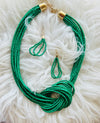 BEADED KNOT NECKLACE