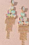MULTI STONE PARTY EARRINGS