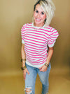 Bella Stripe Puff Top