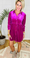 VELVET ON THE VINE DRESS/ AVAILABLE IN 6 COLORS