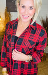 LONG ROAD HOME PLAID TOP/ AVAILABLE IN 3 COLORS