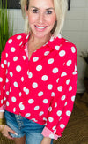 DARLING DOT BUTTON TOP