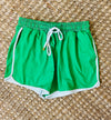 GREEN/ WHITE EVERYDAY DRAWSTRING SHORTS