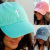 EMBROIDERED CROSS HAT